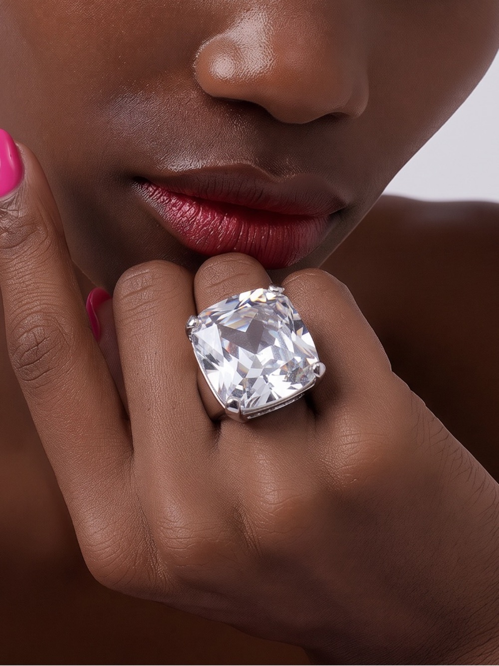 LARGE SWAROVSKI COCKTAIL RING
